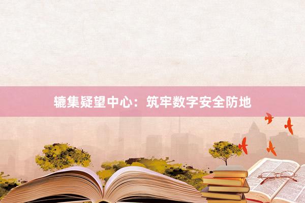 辘集疑望中心：筑牢数字安全防地