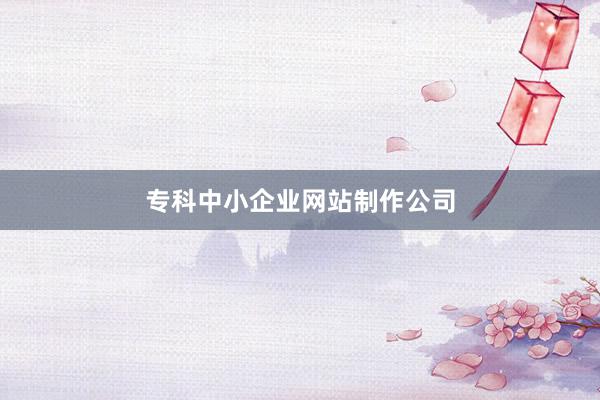 专科中小企业网站制作公司